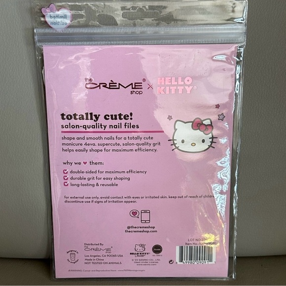 The Creme Shop x Hello Kitty Y2K Collection Totally Cute! Nail Files Set of 5 - Picture 4 of 9
